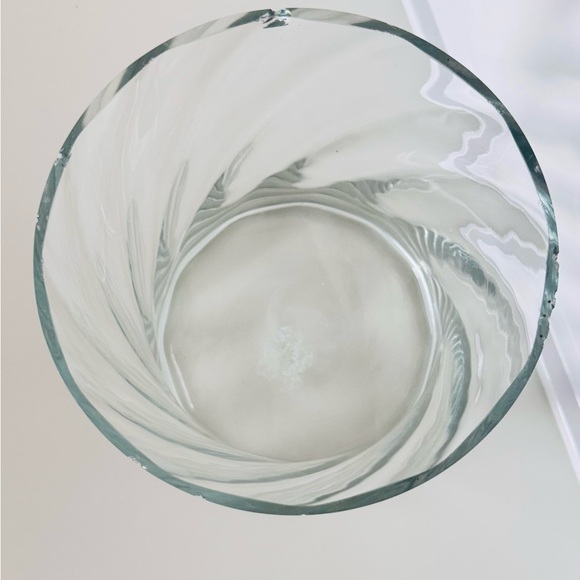 TOSCANY PERIGNON Handblown Concave Optic Ice or Wine/Champagne Bucket Glass Vase - Picture 6 of 14